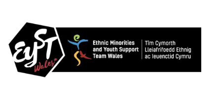 EYST: Logo Tim Cymorth Lleiafrifoedd Ethnig ac Ieuenctid Cymru