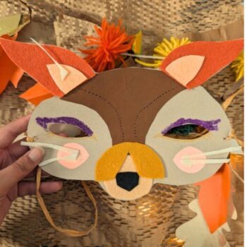 Gŵyl Grefftau’r Hydref: Mygydau anifeiliaid y goedwig